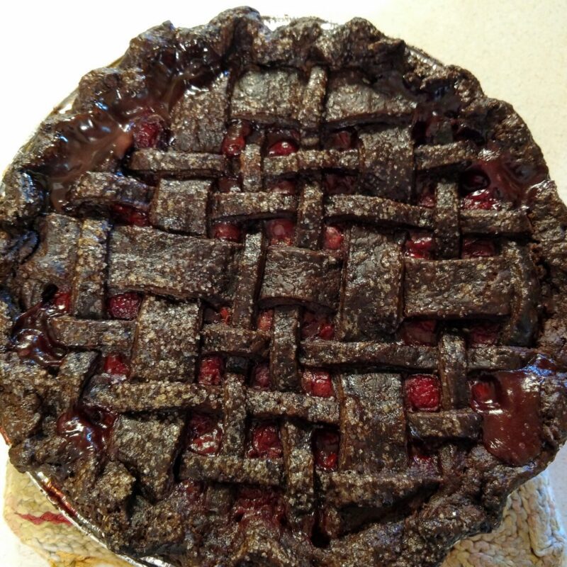 Cherry Pie with Chocolate Crust
