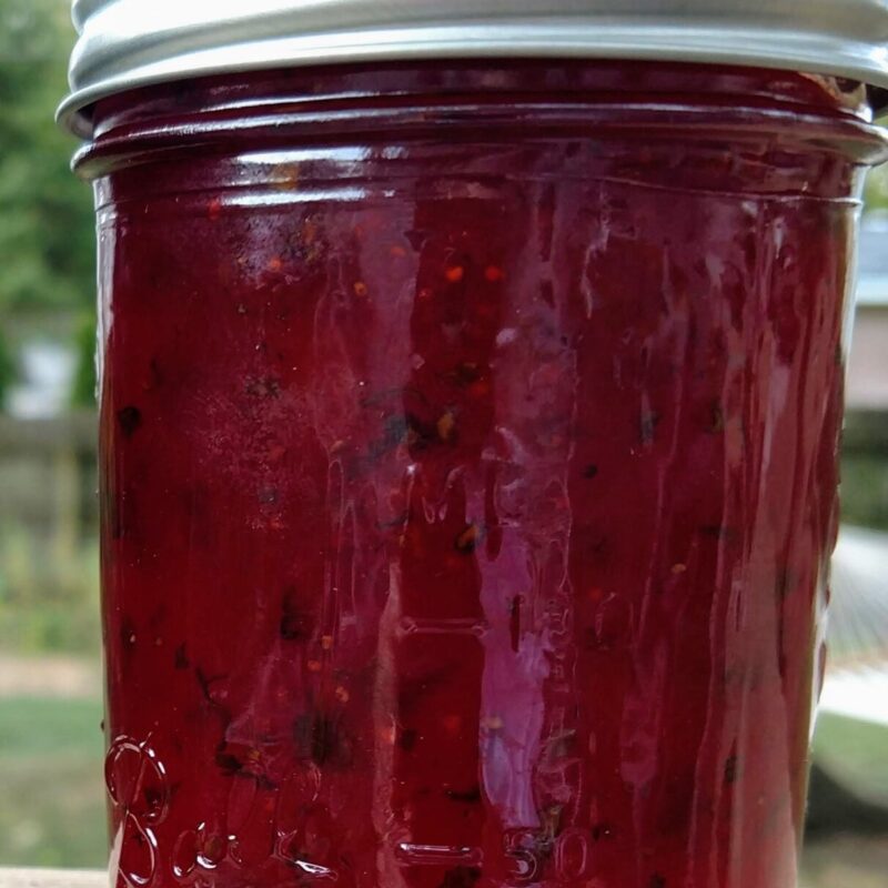 Strawberry Peach with Basil Jam
