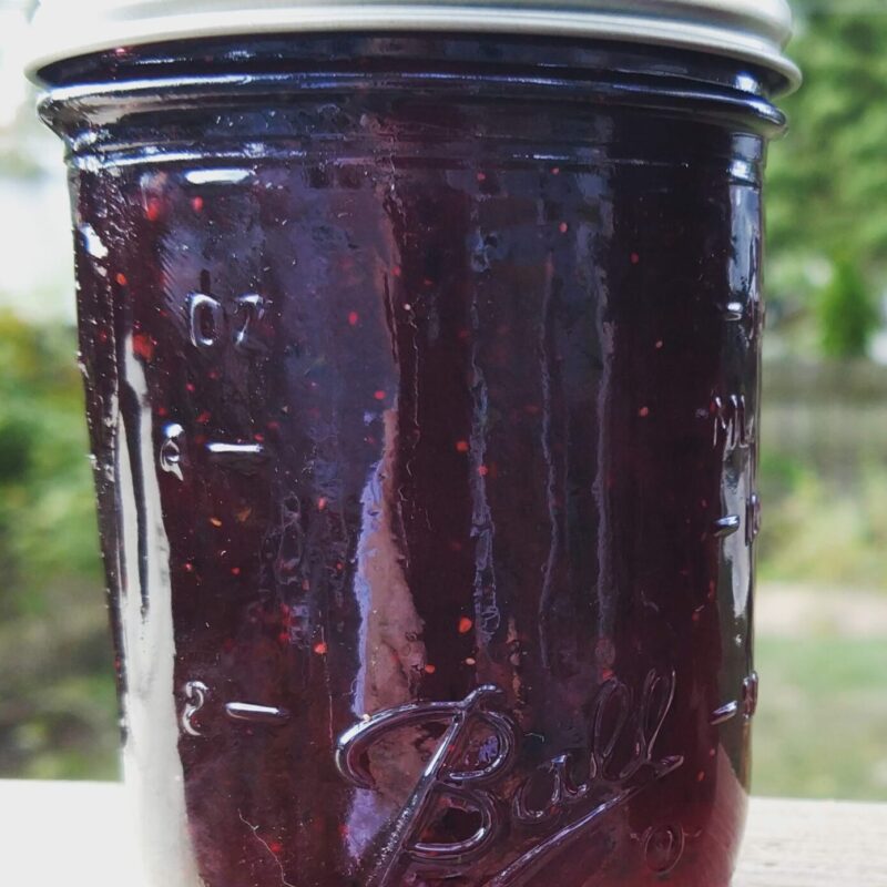 Strawberry Blueberry Peach with Mint Jam