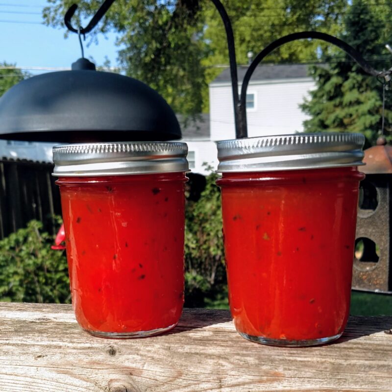 Watermelon Jam with Mint